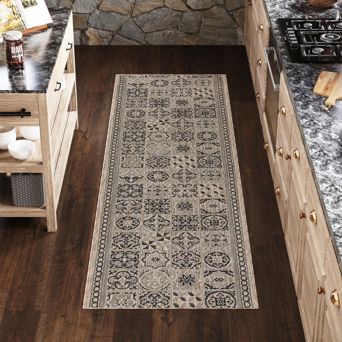 LÄUFER MELISSA Braun Orientalisch 100/300 cm - Braun, Textil (100/300cm) - Tapiso