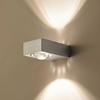 LED-WANDLAMPE Beam X Aluminium - Alufarben, Metall (8/4/12cm) - s.luce