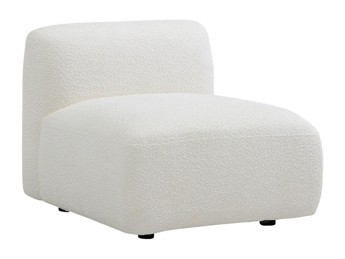 SESSEL mit gerader Rückenlehne - 1 Person - stoff - gebrochenes weiß Danepi - Weiß, Holz/Textil (80/69/94cm) - Vente-Unique