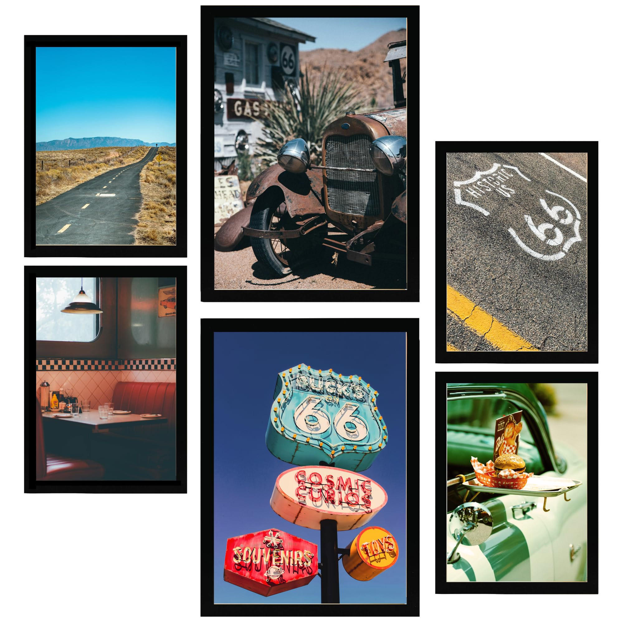 Nacnic Poster Schwarz 29x3 cm