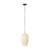 HÄNGELAMPE Arjun - Beige - 20/20/38 cm - Beige, Textil (20/20/38cm)