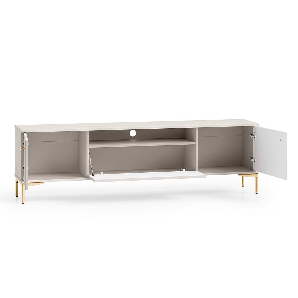 TV OMARICA Sélène Kašmir - kašmir, leseni material (180/53/34cm) - Petits-meubles