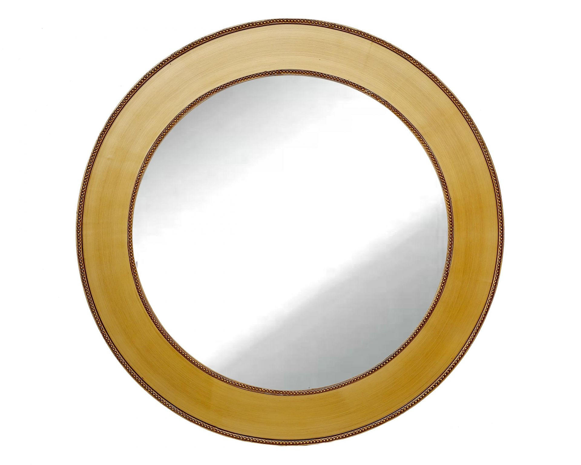 WANDSPIEGEL Ø90 cm, Gold, Holz - Goldfarben, Holz (90/90/90cm)