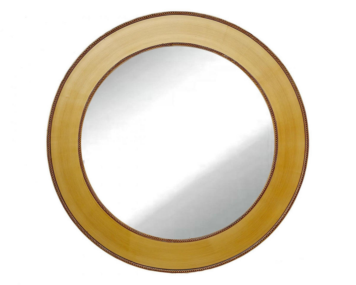 WANDSPIEGEL Ø90 cm, Gold, Holz - Goldfarben, Holz (90/90/90cm)