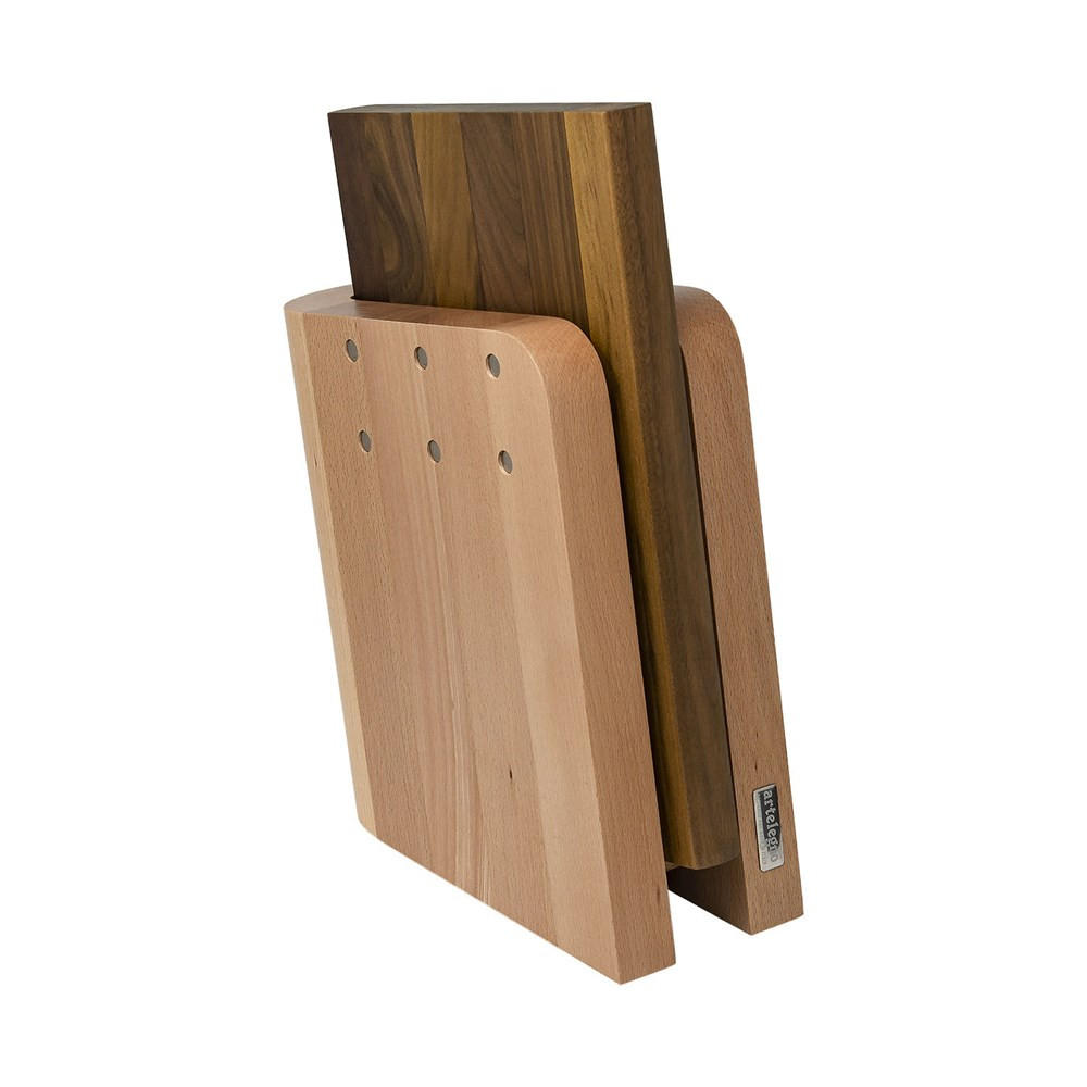 MESSERBLOCK Beige 24/10/24 cm AL86 - Beige, Holz (10/24/24cm) - ArteLegno