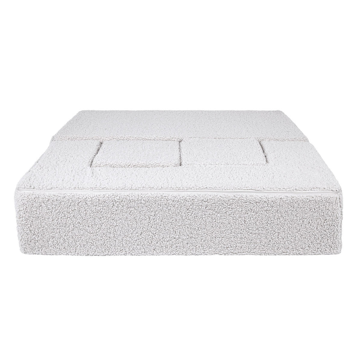 KINDERSOFA, Bearly, Cube, Weiß - Weiß, Textil (96/40/50cm) - MeowBaby