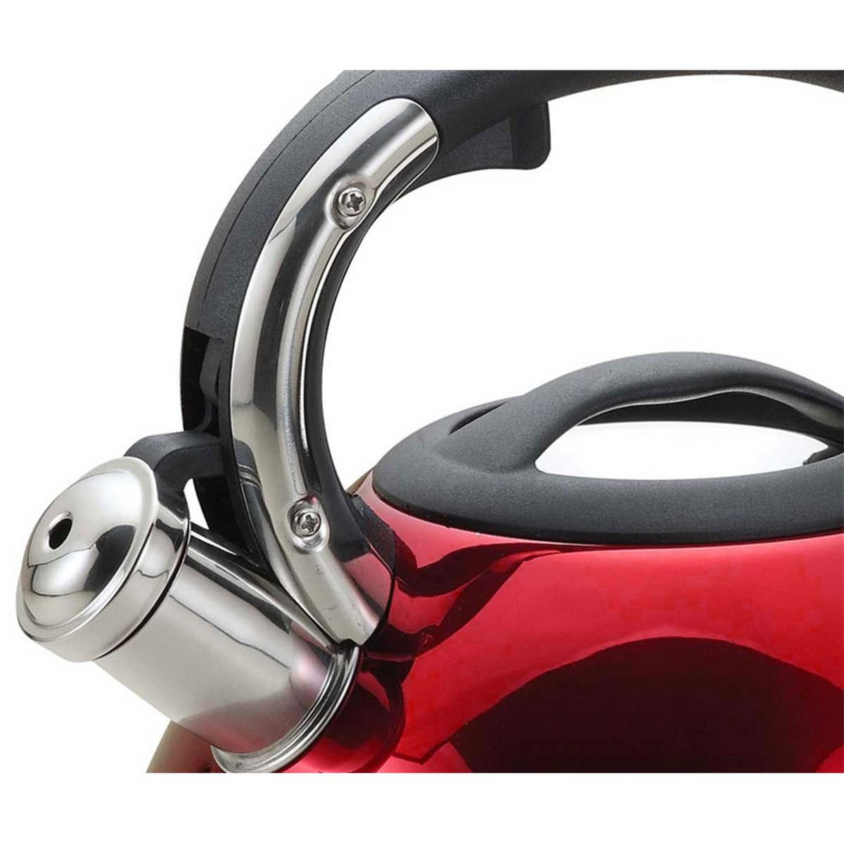 WASSERKESSEL Rot 25/27/30 cm KH1212 - Rot, Metall (25cm) - Kinghoff 