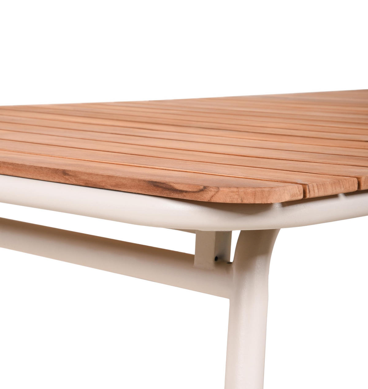 GARTENTISCH Paula Terrassentisch - Creme, Holz (150/90/74cm) - DELUKE