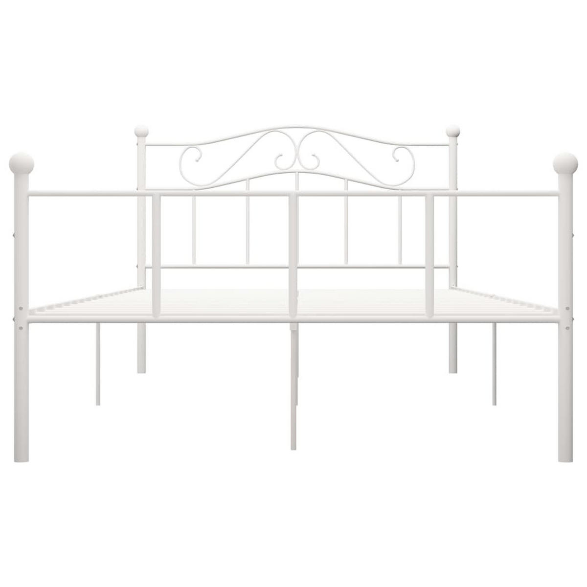 METALLBETT Haywood 147.5/208 cm - Weiß, Metall (140/200cm) - Nettlife
