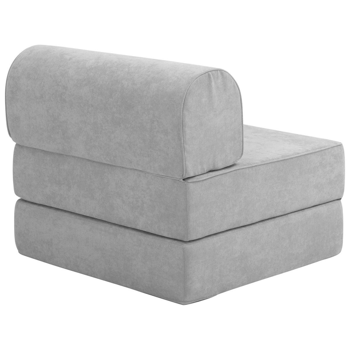 FALTSESSEL Katusha Flachgewebe hellgrau - Hellgrau, Kunststoff (80/71/80cm) - 58aufmkessel