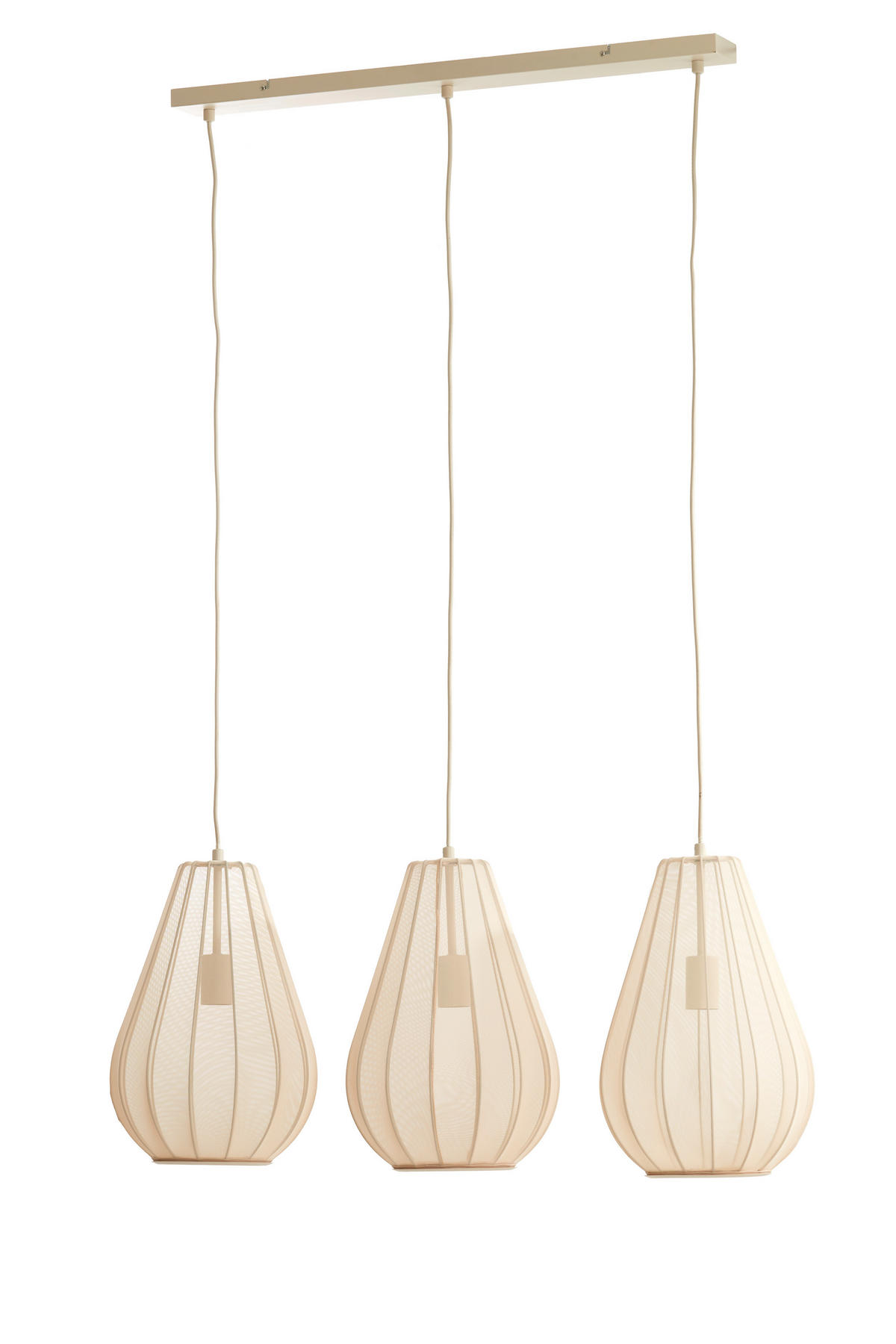 HÄNGELAMPE Itela Braun Ø80/40 cm - Braun, Textil (80/8/40cm) - Light & Living