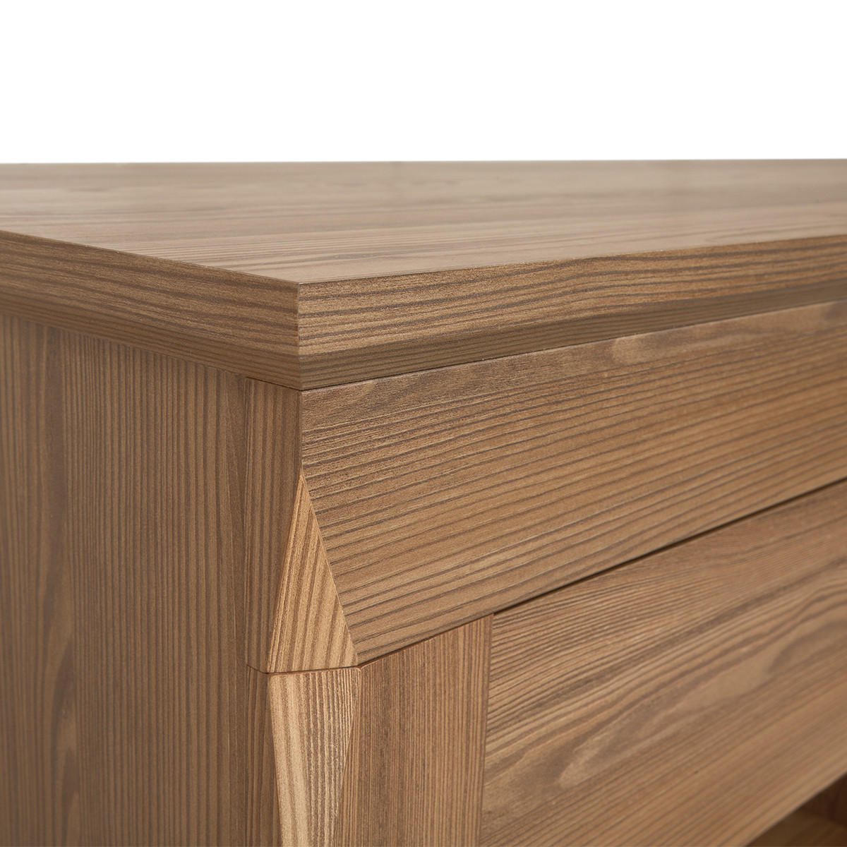 VITRÍNA Raya Dřevo - hnědá, kompozitní dřevo (156/150/47cm) - Petits-meubles