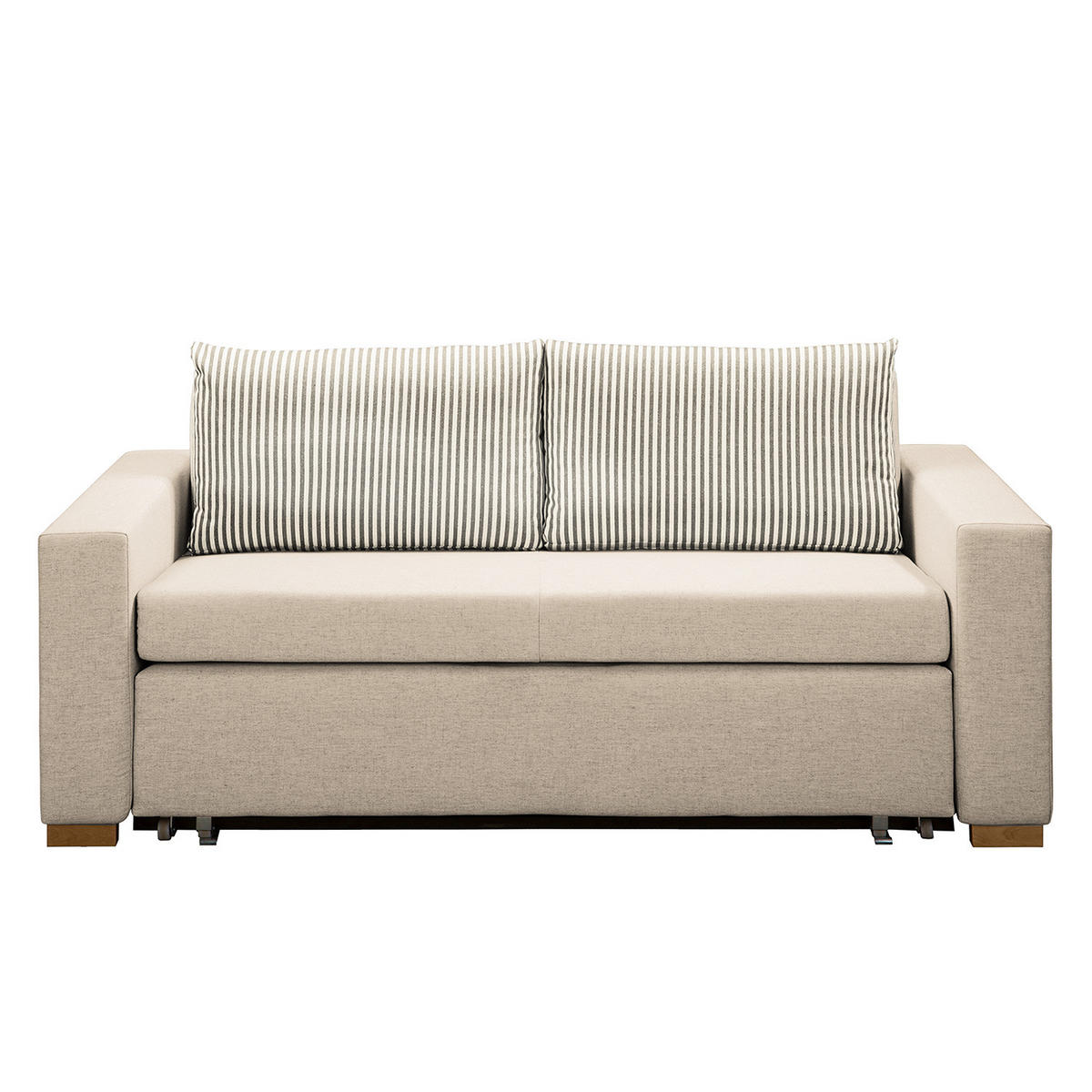 SCHLAFSOFA - Hellbraun/Kaschmir, Textil (193/90/90cm) - home24