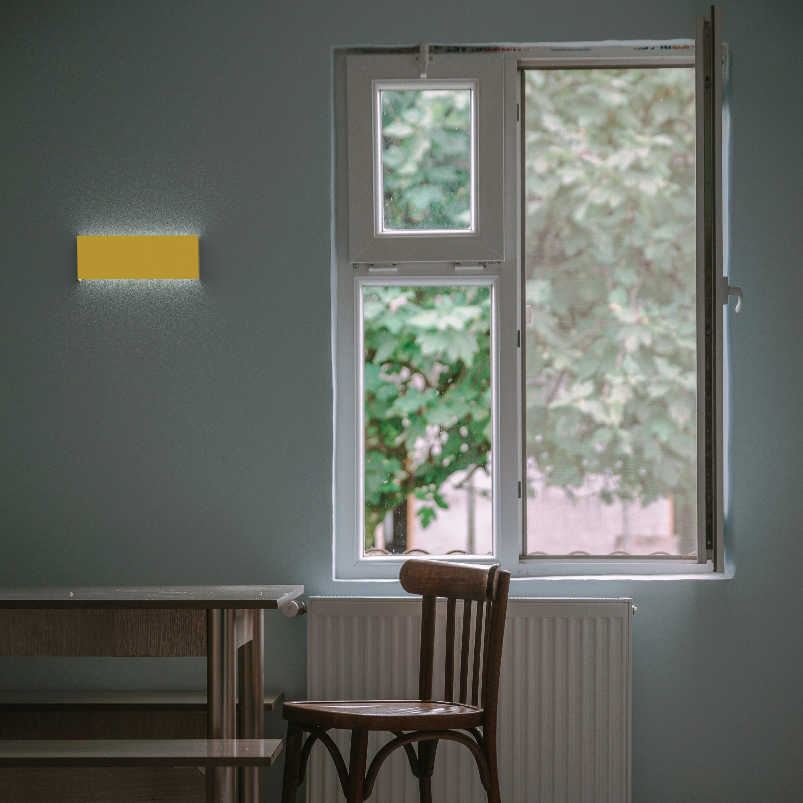 LED-WANDLEUCHTE - Gelb, Metall (29/11/3.6cm) - Lumicom