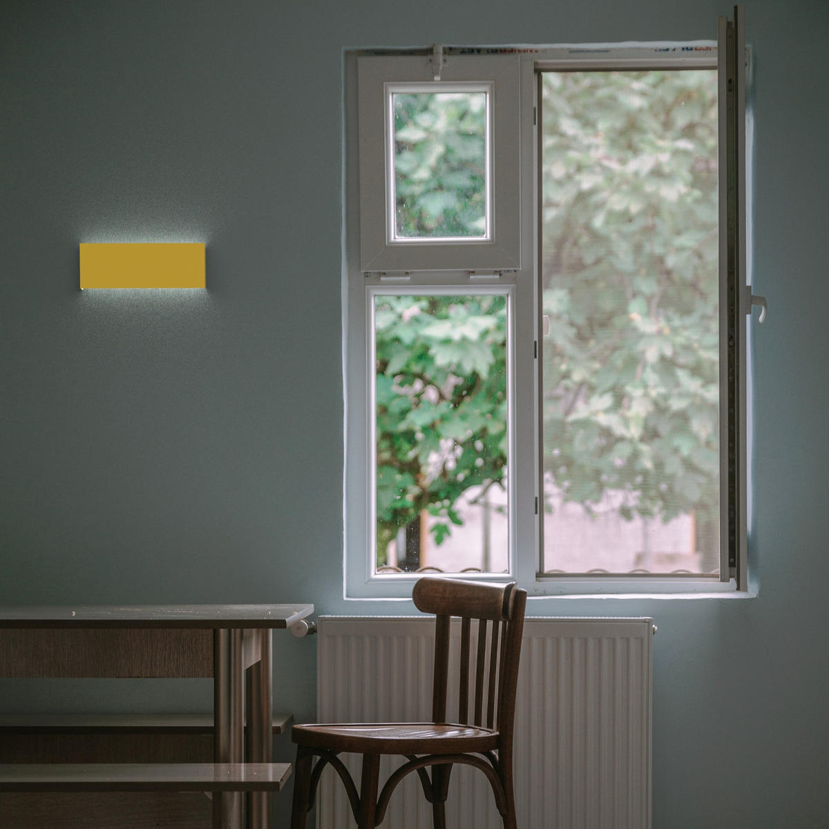 LED-WANDLEUCHTE - Gelb, Metall (29/11/3.6cm) - Lumicom