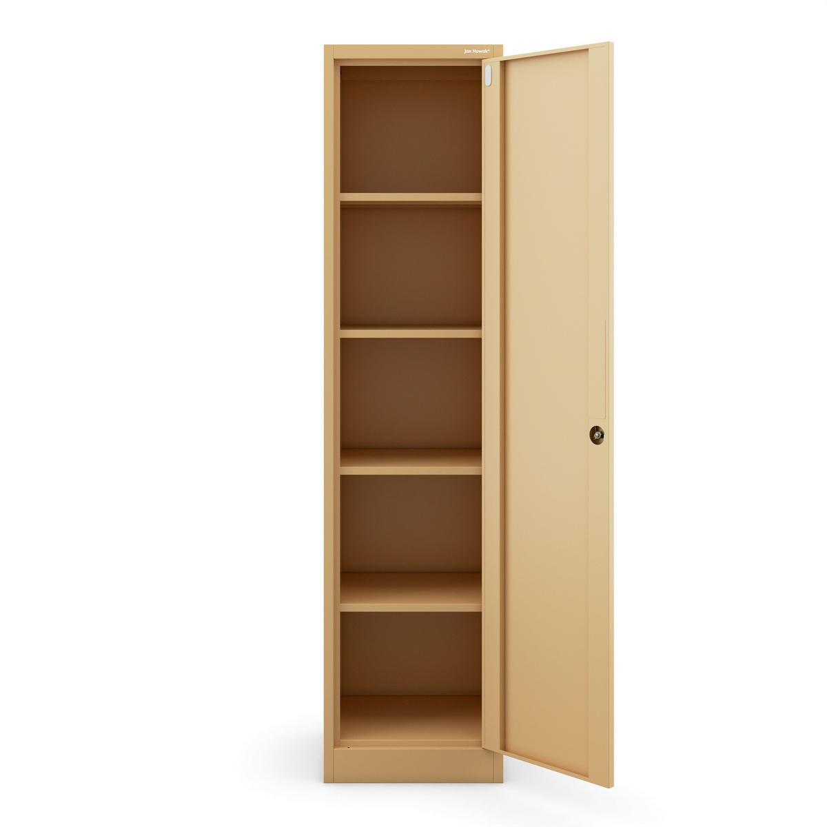 BÜRO Aktenschrank ALEX 185x45 x40 cm - Beige, Metall (45/185/40cm) - Jan Nowak