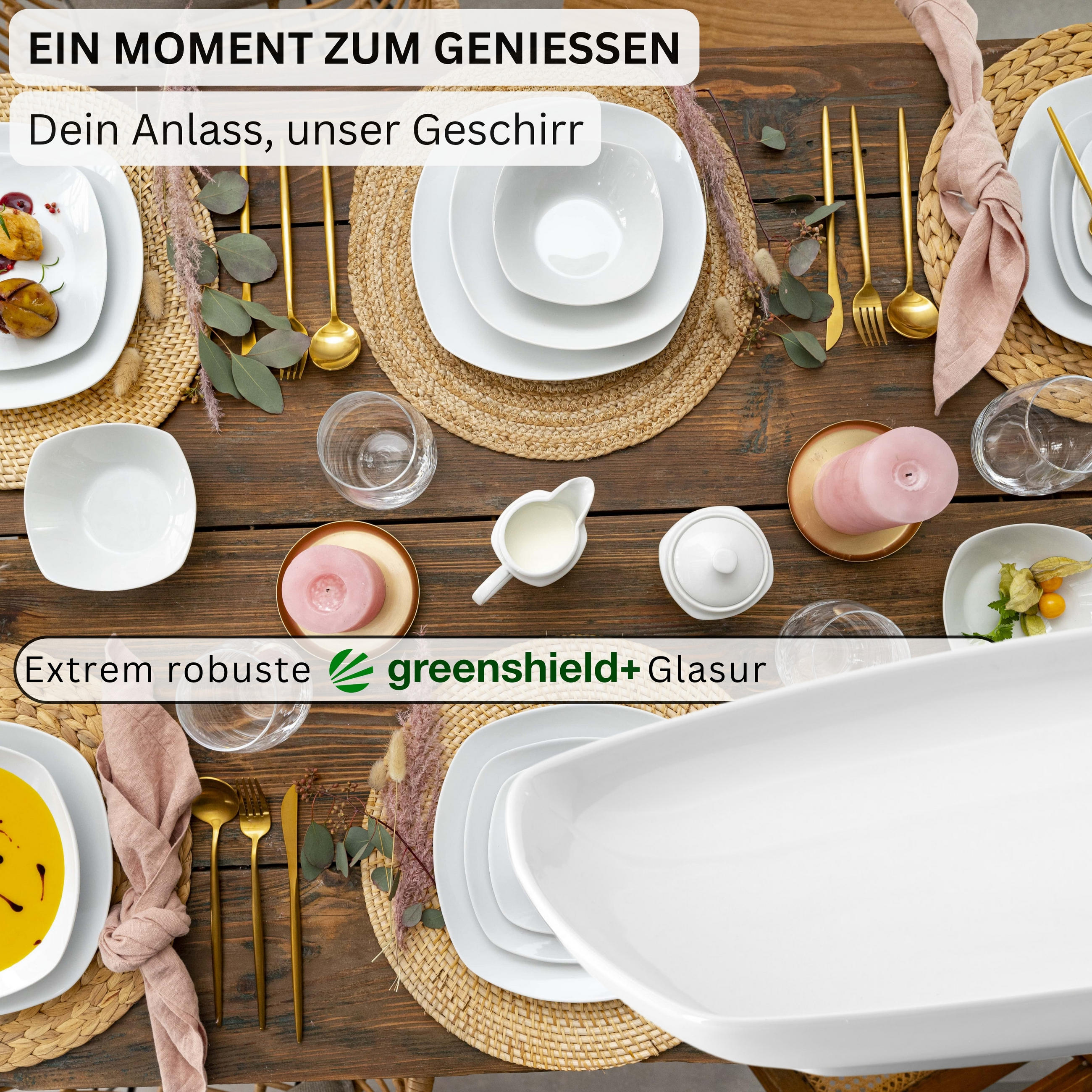 Thumbnail - Sänger Servierplatten, Weiß, Keramik, 2-teilig, Rechteckig, 23x2.5x34 cm, kratzfest, Tischkultur & Servieren, Servierpla...