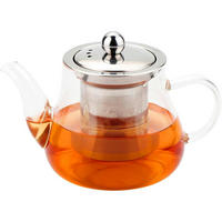 TEEKANNE Glas 450 ml mit Edelstahlfilter - Transparent, Glas (10/10cm)