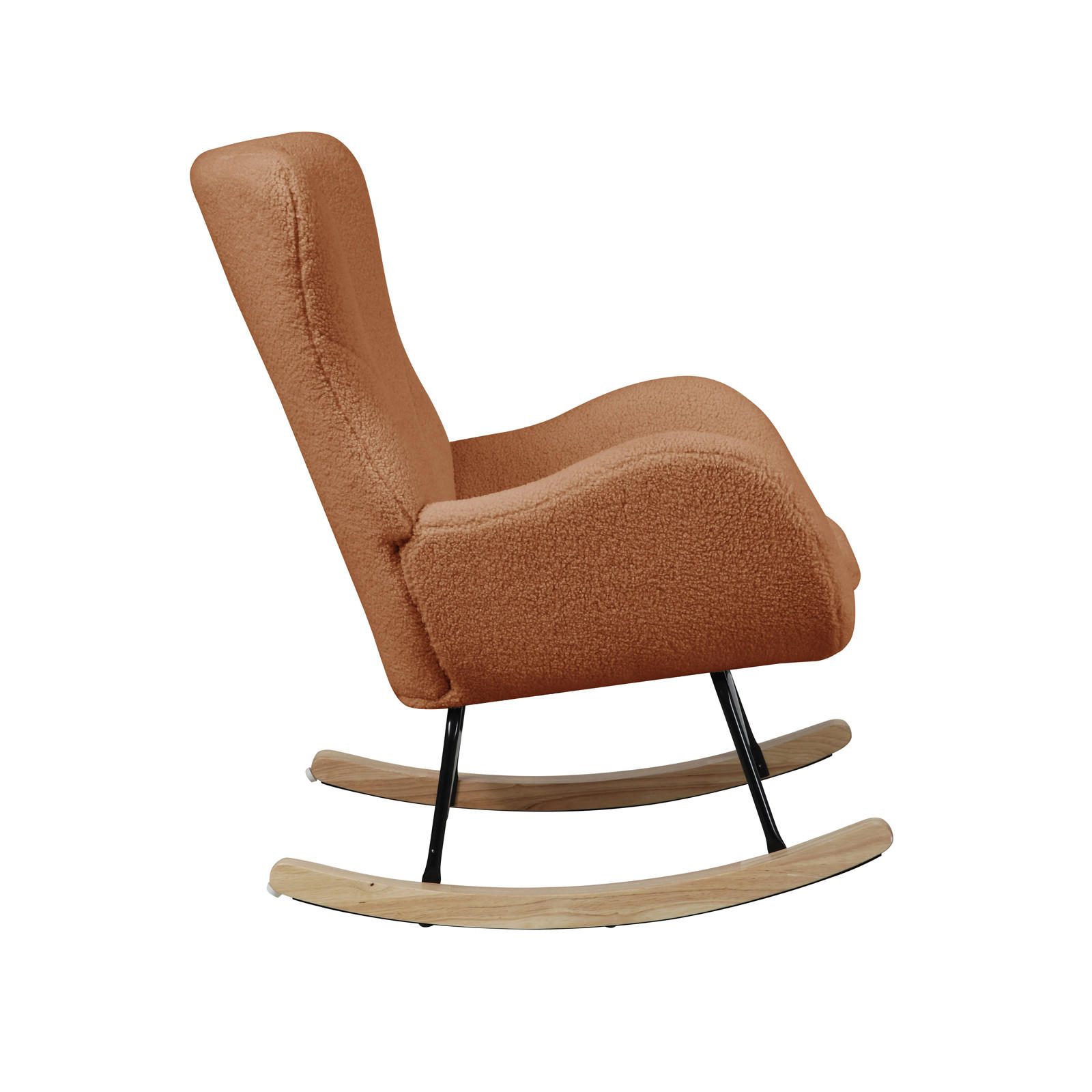 Thumbnail - Svita Schaukelsessel, Braun, Textil, 1-Sitzer, 66x92x82 cm, Wohnzimmer, Sessel, Schaukelstühle