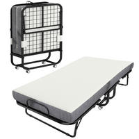KLAPPBETT 200/80 cm DE-18530 mit Matratze Weiß - Weiß, Metall (80/200cm) - ComfortXL
