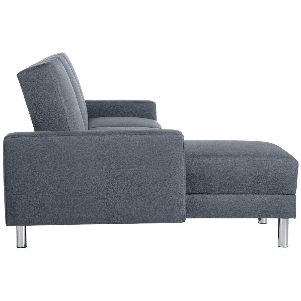 FUNKTIONSSOFA mit Hocker Katryna Flachgewebe denim - Flieder, Kunststoff (144/92/230cm) - 58aufmkessel
