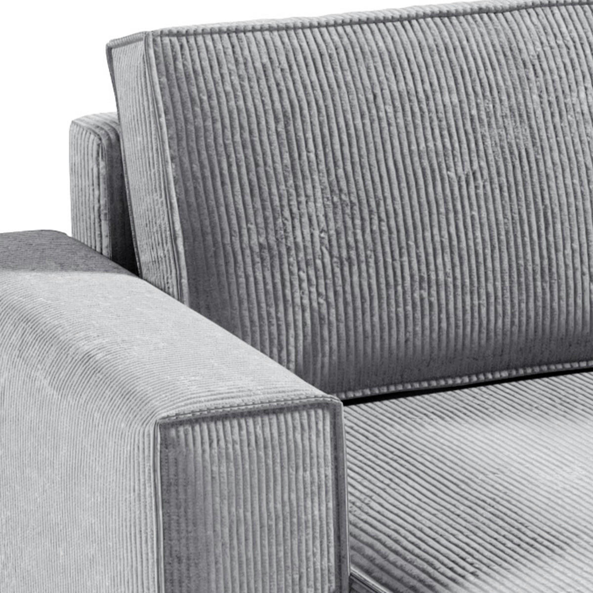 Thumbnail - Petits-meubles Panoramasofa, Grau, Holzwerkstoff, 398x85x185 cm, Wohnzimmer, Sofas & Couches, Wohnlandschaften, Wohnland...