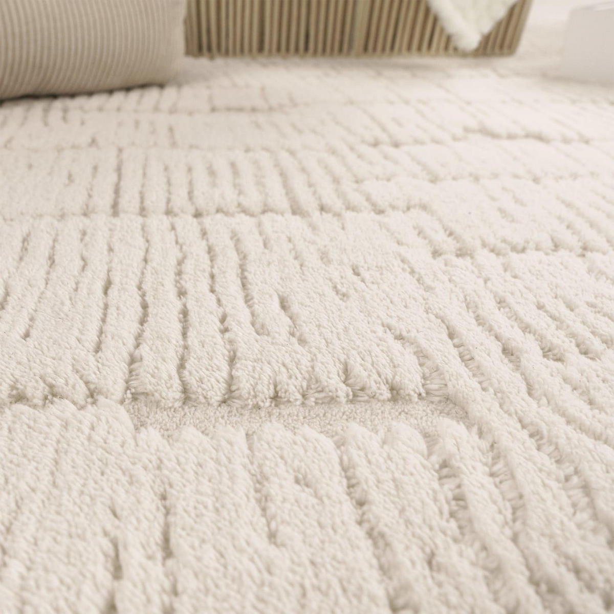 HOCHFLORTEPPICH 120/120 cm Tokio 475 - Creme, Kunststoff (120/120cm) - Paco Home