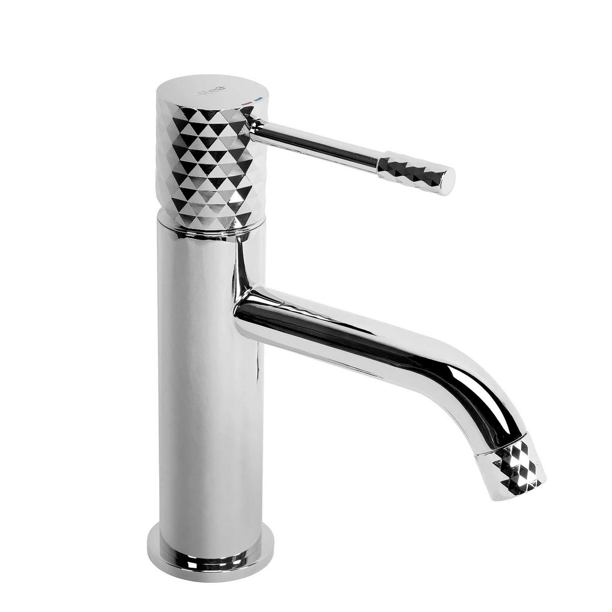 WASCHBECKENARMATUR Rea Lungo Diamond Chrom - Chromfarben, Metall (2/18.5/10cm) - REA