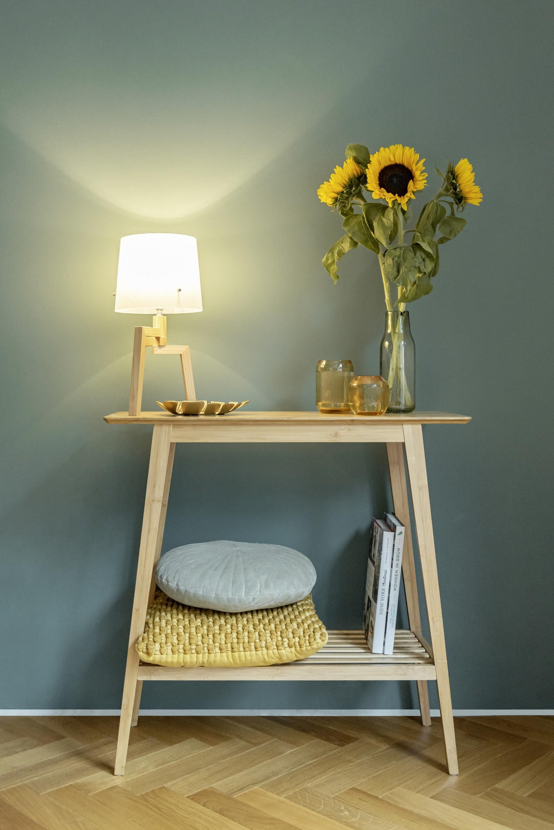 KONSOLENTISCH Bambus Kona 80/76/30 cm - Braun, Naturmaterialien (30/80/76cm)