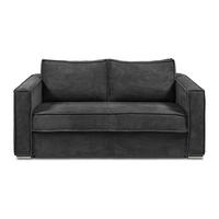 SCHLAFSOFA - 3 Personen - Samt, Stoff - Anthrazitgrau - - Anthrazit, Textil (195/90/223cm) - Vente-Unique