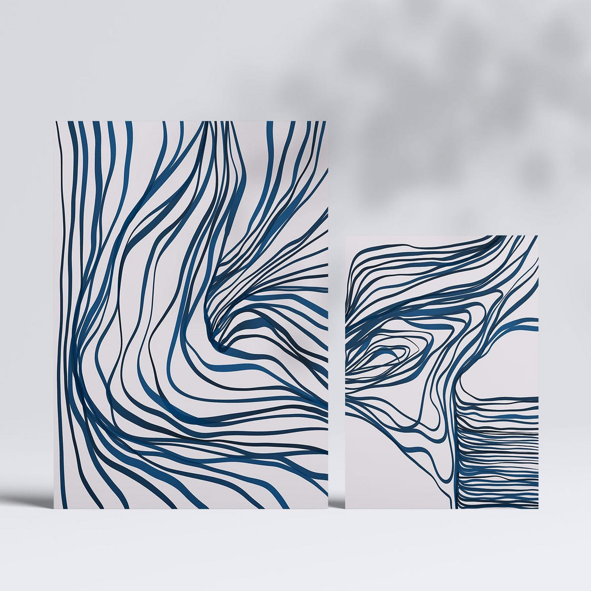 POSTER Set Mit 6 Bezaubernde Schnur In Form Abstracts Ästhetische Dekorative Gemälde Für Ihr Wohnzimmer, Schlafzimmer, Zuhause A3 & A4 Rahmenlos - Klar, Papier (29/3cm) - Nacnic