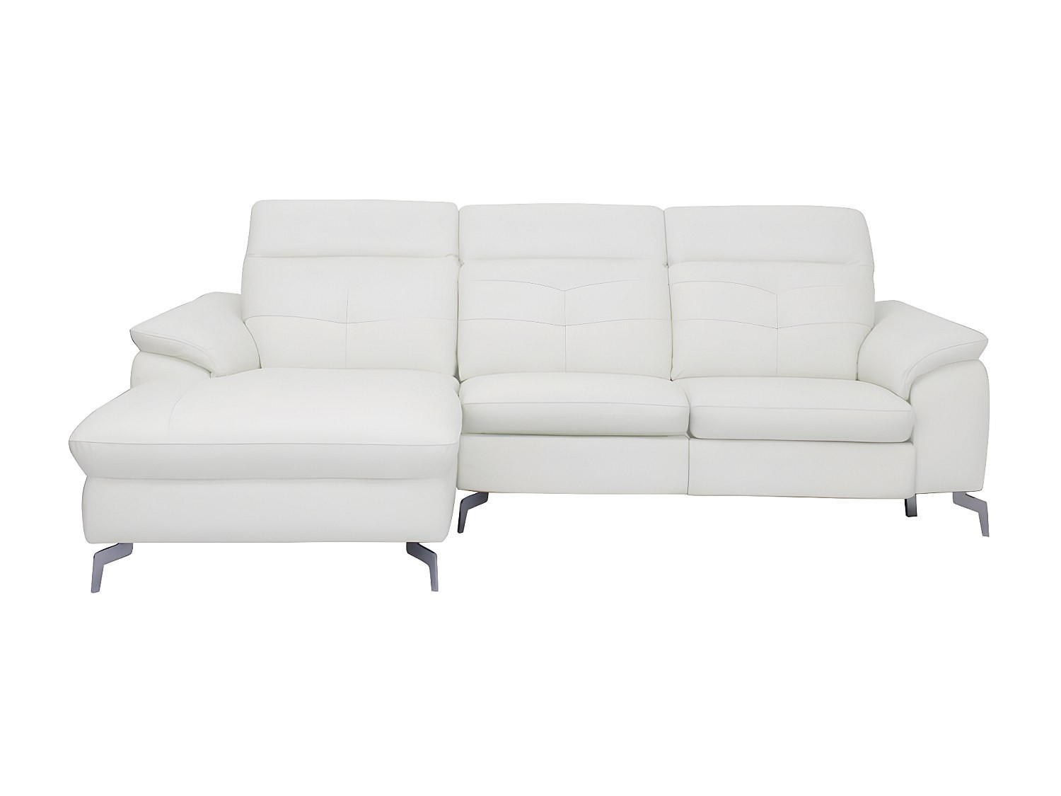Vente-Unique Relaxsofa Weiß 250x98x170 cm