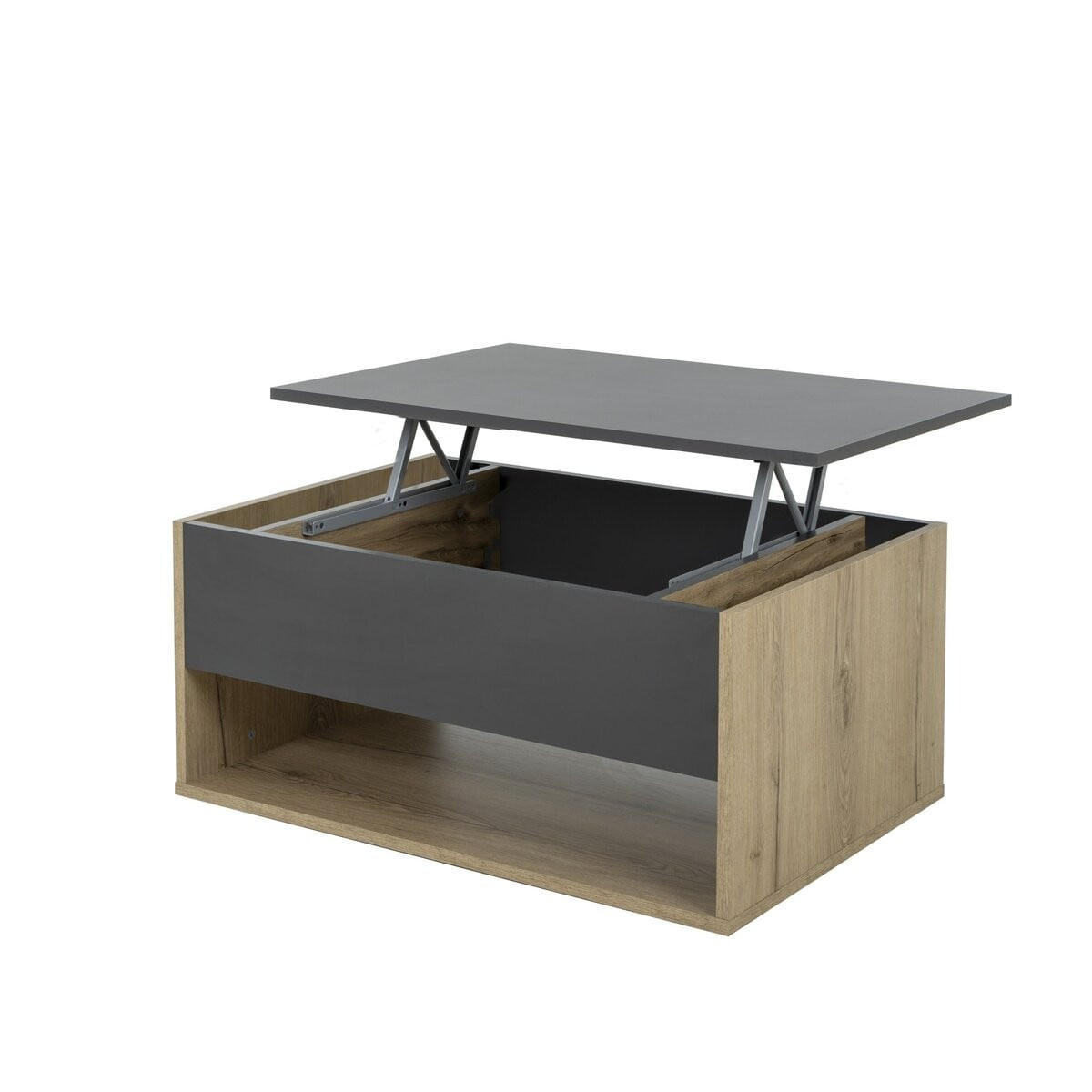 COUCHTISCH H44 cm - URBAN - Eschefarben, Holzwerkstoff (90/60/44cm) - Calicosy