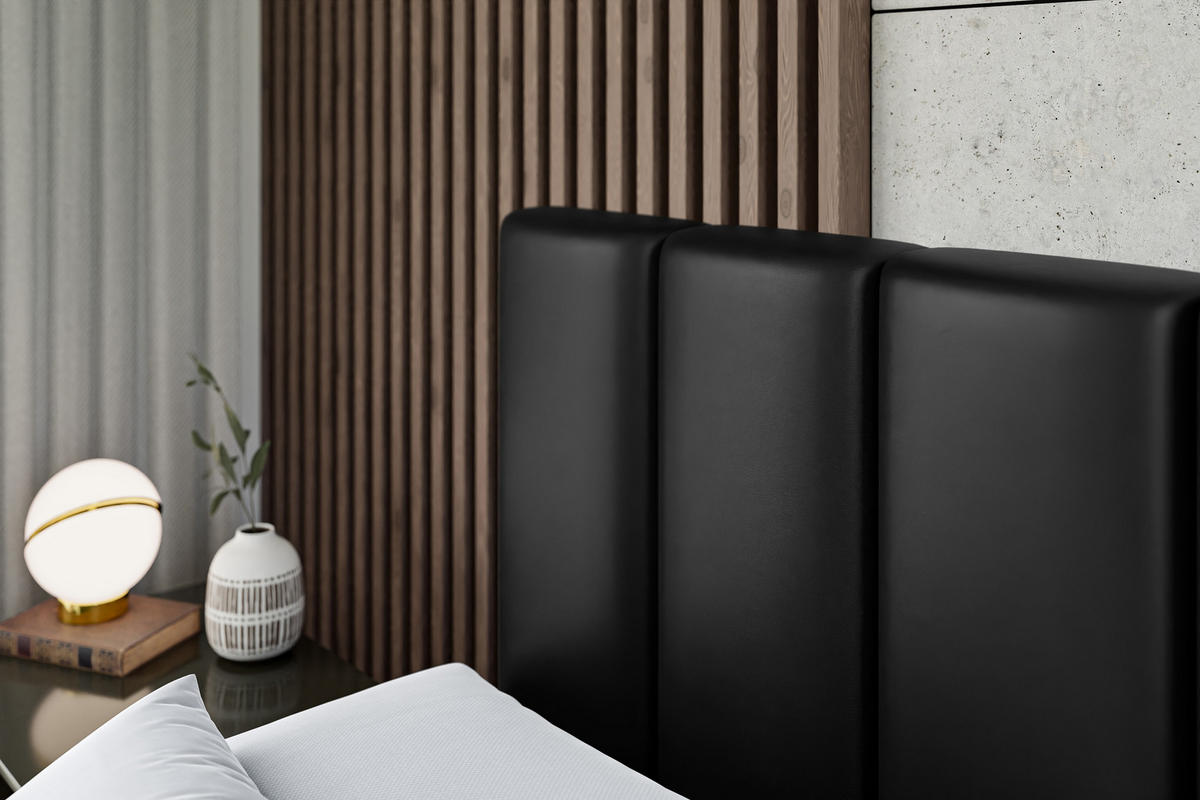 BOXBETT BOXI1-Z - 200x200 cm - H3 - Schwarz Hochglanz - Schwarz Hochglanz, Holzwerkstoff (200/200cm) - ALTDECOR