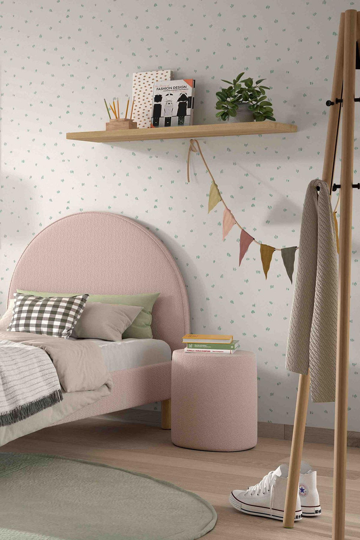 HOCKER Karlotta 41x41x42 aus Holzwerstoff Polster in der Farbe Rosa - Rosa, Holzwerkstoff (41/42/41cm) - 58aufmkessel