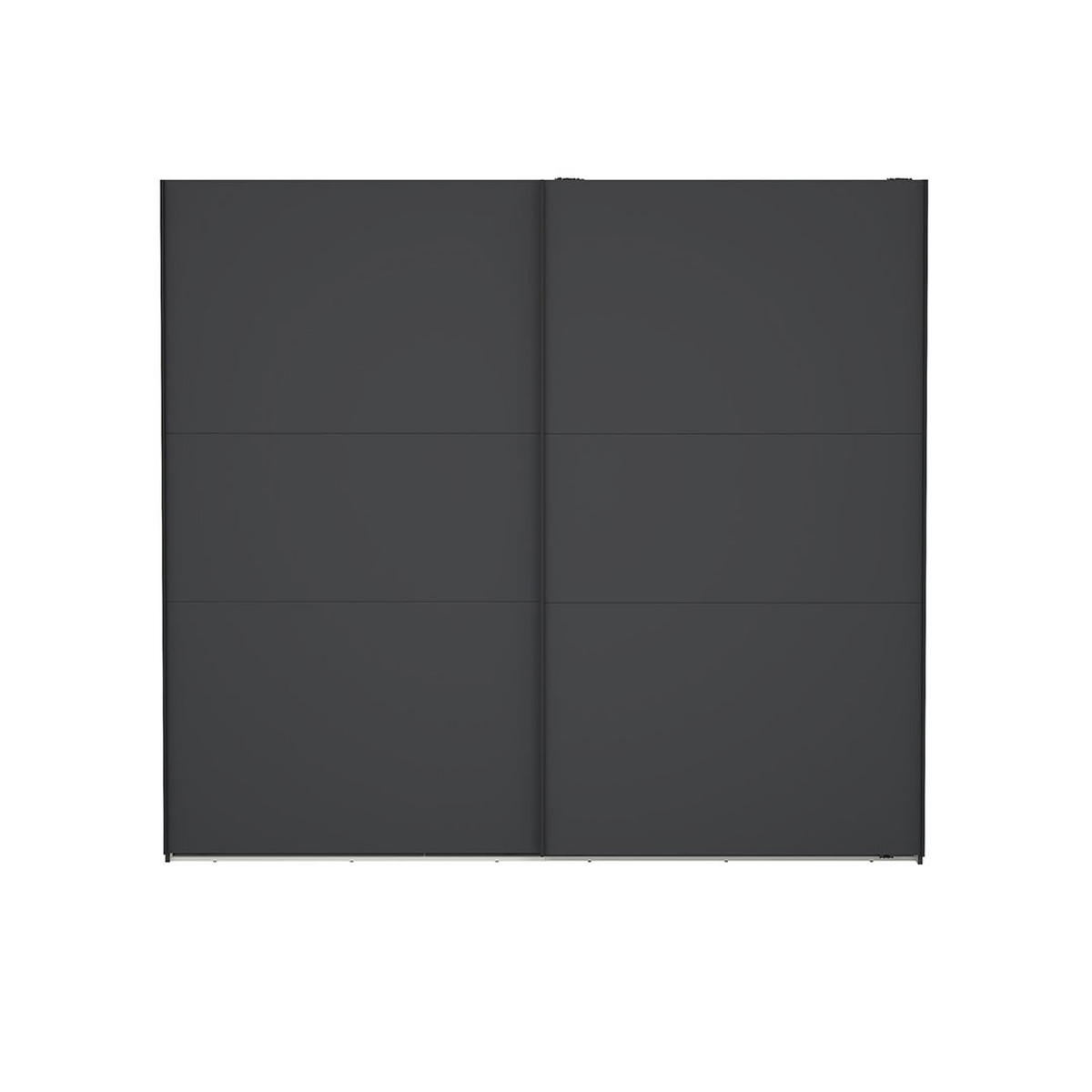 SCHIEBETÜRENSCHRANK, Como, Grau, Holzwerkstoff, 244 x 67 x 221 cm - Grau, Holzwerkstoff (244/221/67cm) - ebuy24