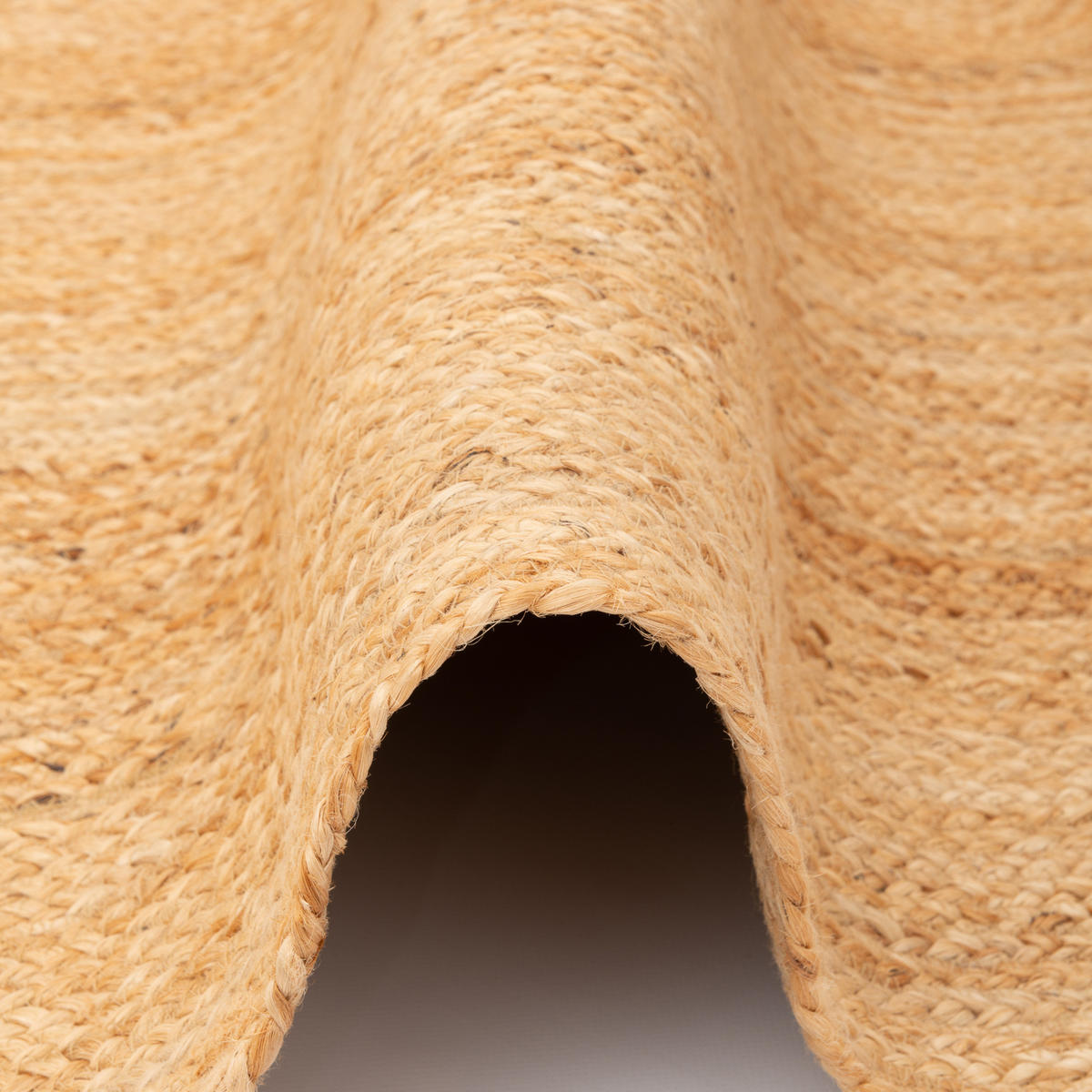 NATURFASER TEPPICH JUTE SALSA NATUR UNI - Beige, Textil (160/230cm) - Pergamon