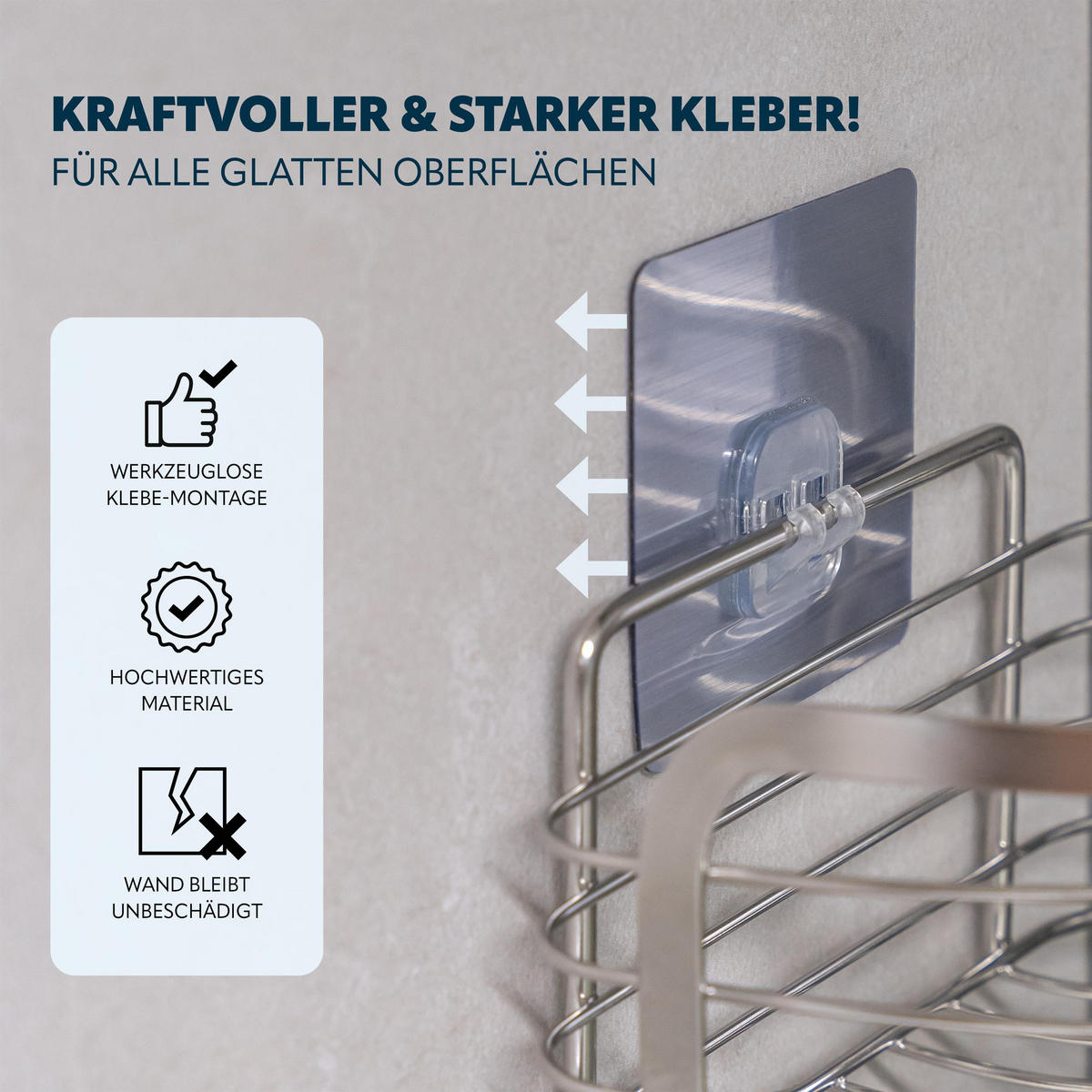 ECK-ABLAGEKORB 2er-Set, silber - Edelstahlfarben, Metall (25/10.5/18.5cm) - bremermann