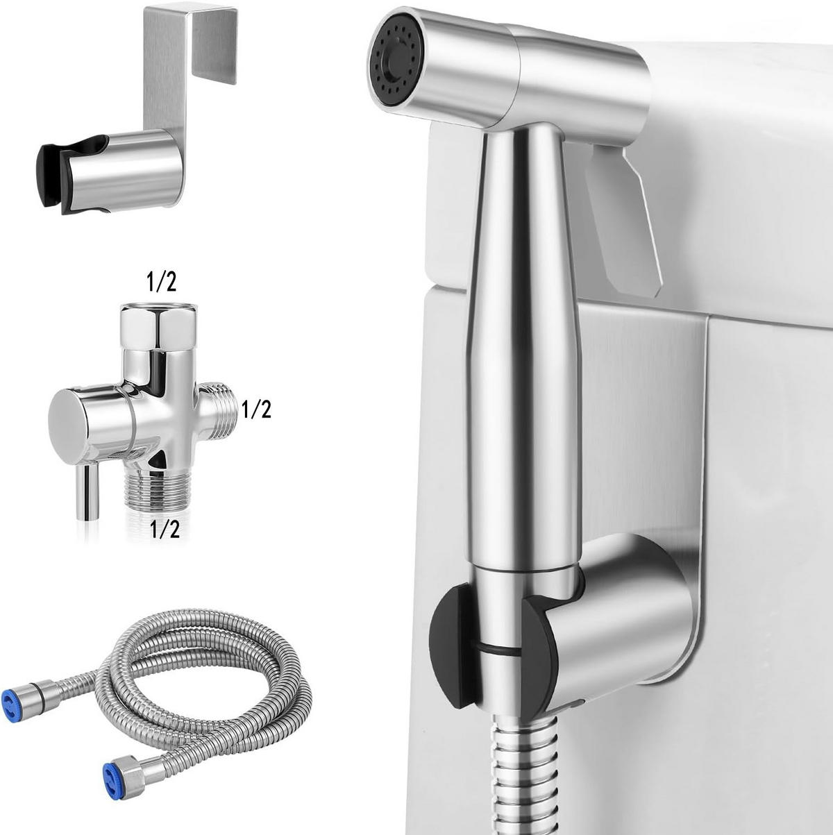 WC-BIDET-AUFSATZ, Silberfarben,22/14/4CM - Silberfarben, Metall (14/4/22cm)