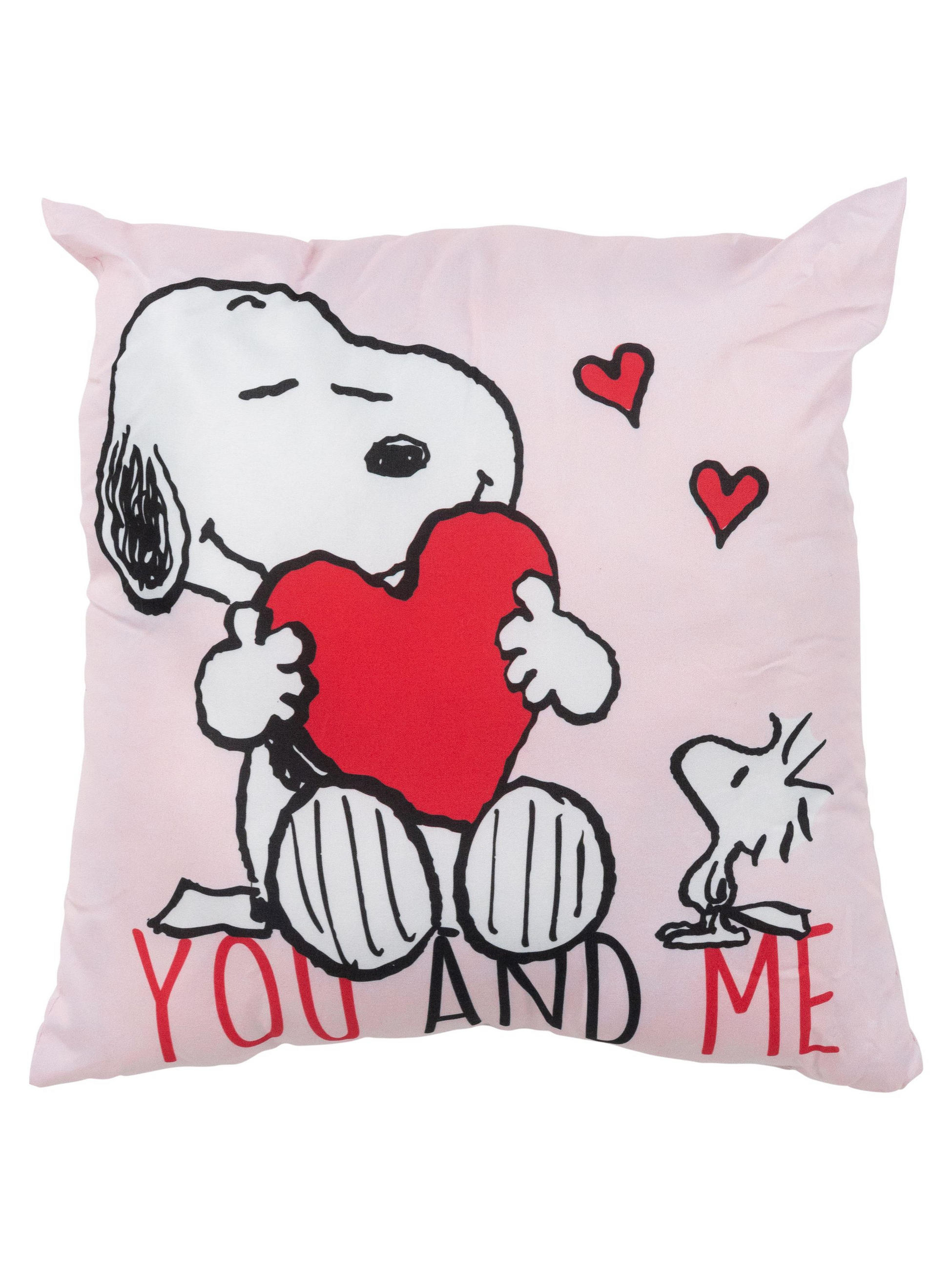 ZIERKISSEN The Peanuts Snoopy You and Me Rosa 40 x 40 cm - Rosa, Textil (40/40/10cm) - United Labels