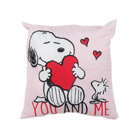 ZIERKISSEN The Peanuts Snoopy You and Me Rosa 40 x 40 cm - Rosa, Textil (40/40/10cm) - United Labels