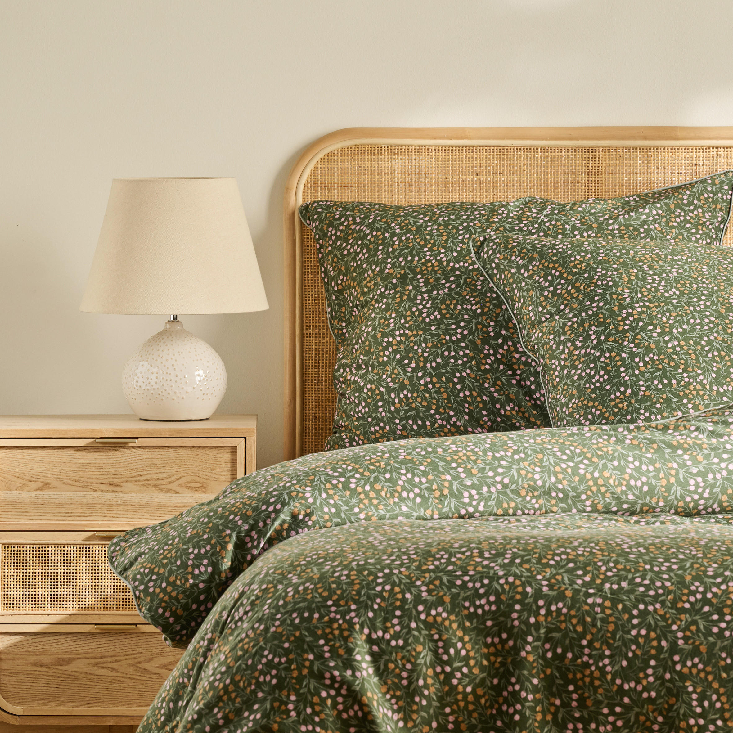 BETTWÄSCHE Crisenta - Dunkelgrün, Textil (200/220cm) - home&you