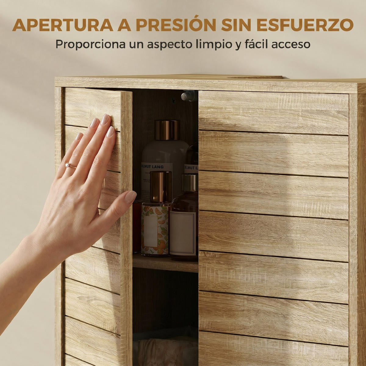 HÄNGESCHRANK Naturholz 1 Stück - Beige, Kunststoff (60/60/30cm) - GiPP