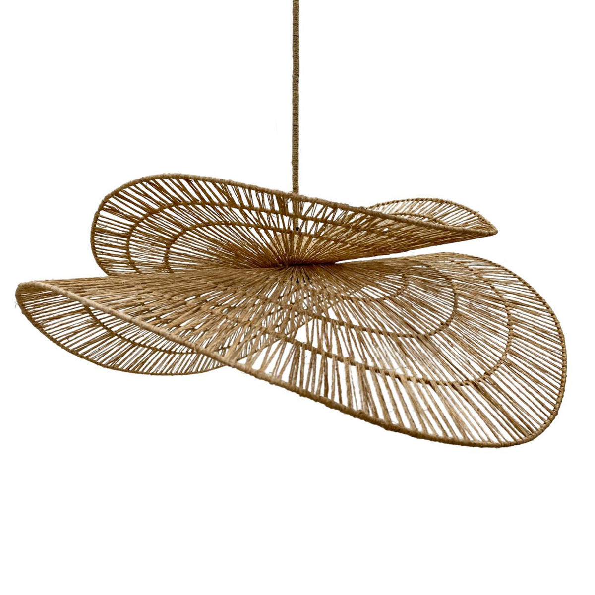 HÄNGELEUCHTE SOLARA beige - Beige, Naturmaterialien (80/76/21cm) - Lumisky