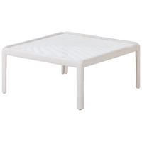 GARTENTISCH Beige Ferretti - Beige, Kunststoff (69/69/32cm) - Beliani