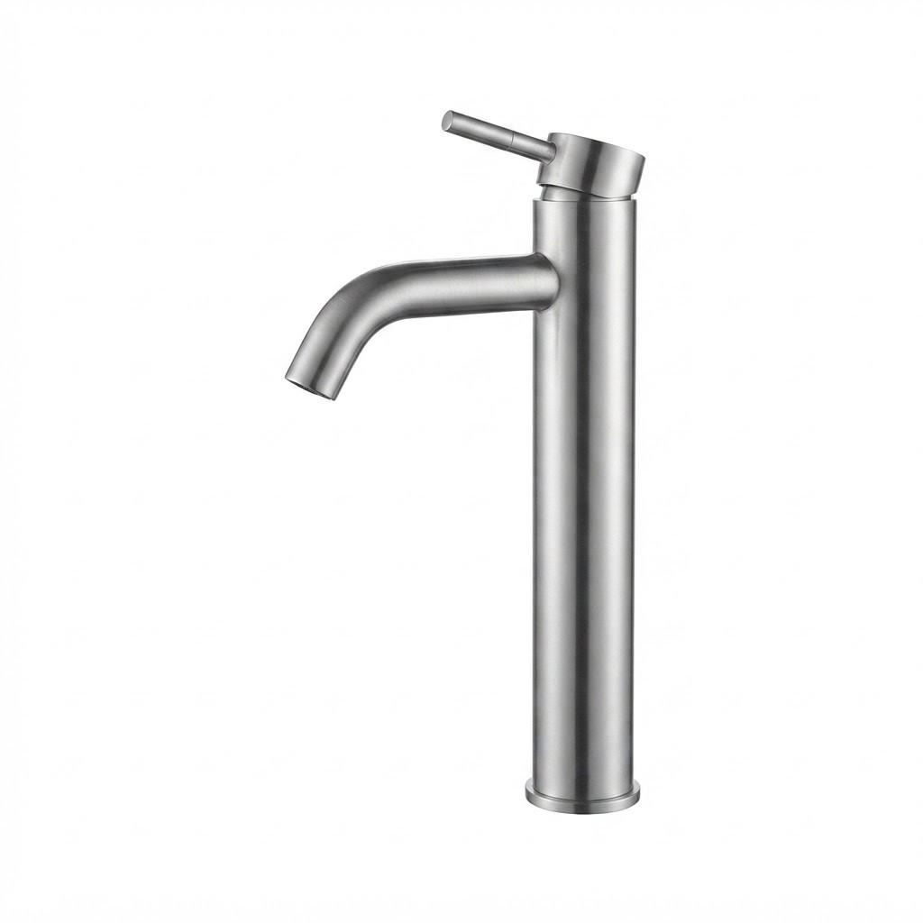 BADARMATUR mit 60 cm Schlauch, 305 x 145 mm, silber - Silberfarben, Metall (38/5/18cm) - Vallsero