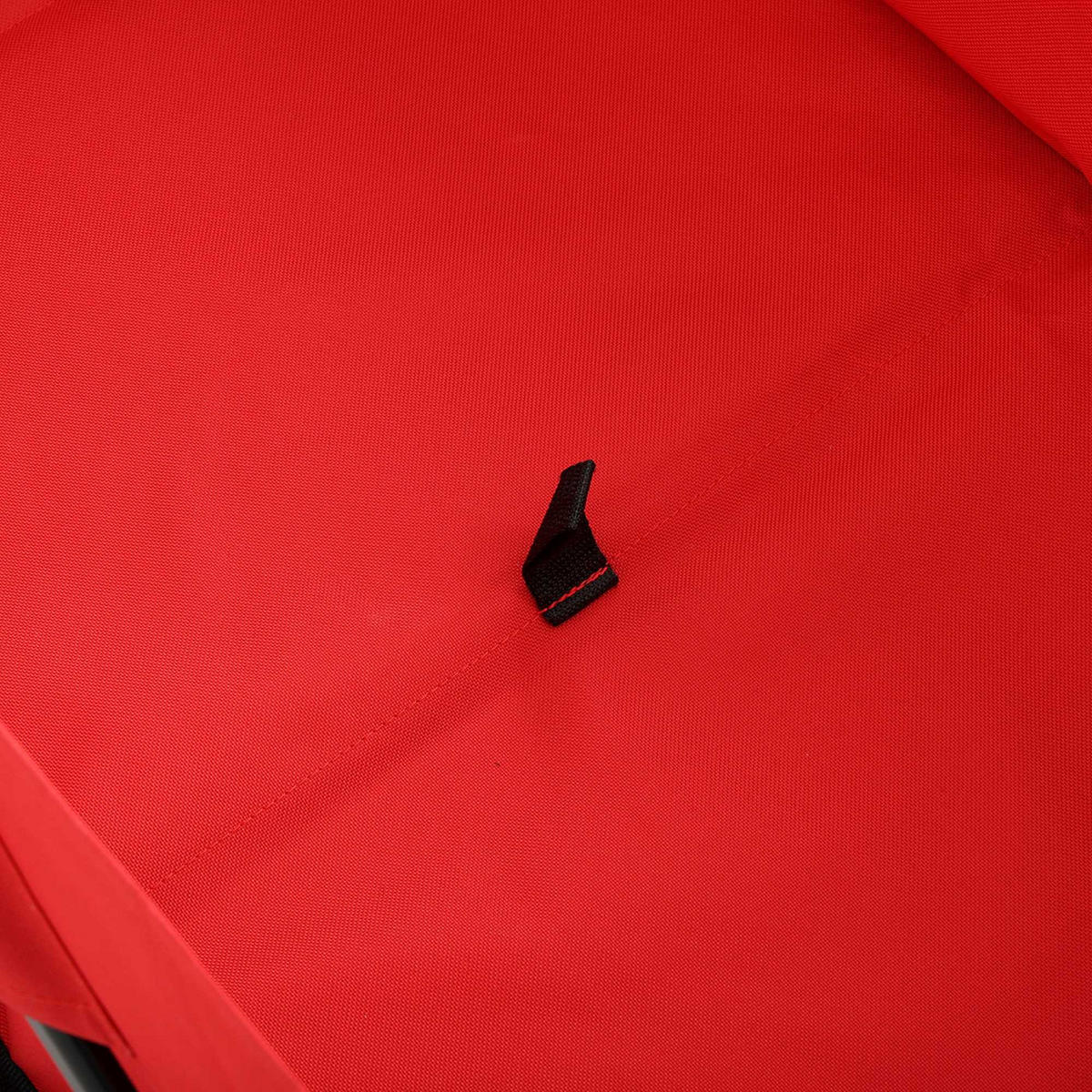 CĂRUCIOR DIN LEMN TIP VAGON, se poate strânge, cu capacitate de încărcare de 110 kg - roșu, material textil (50/59/50cm) - RAUMHIRSCH FURNITURE