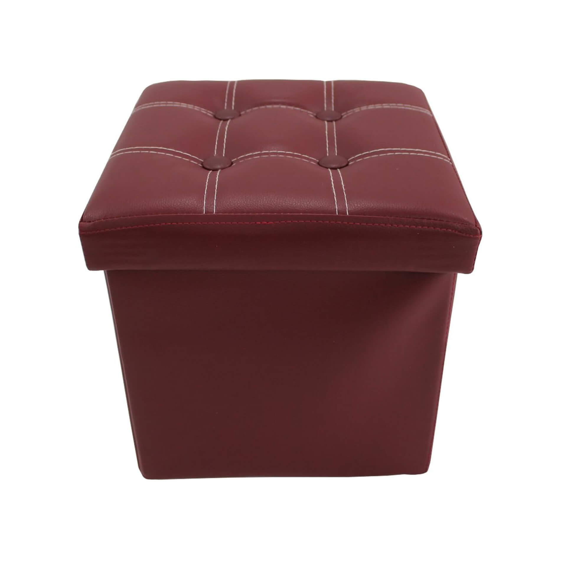 FUSSHOCKER Bordeaux 30/30/30 cm - Bordeaux, Textil (30/30/30cm) - Mobili Rebecca