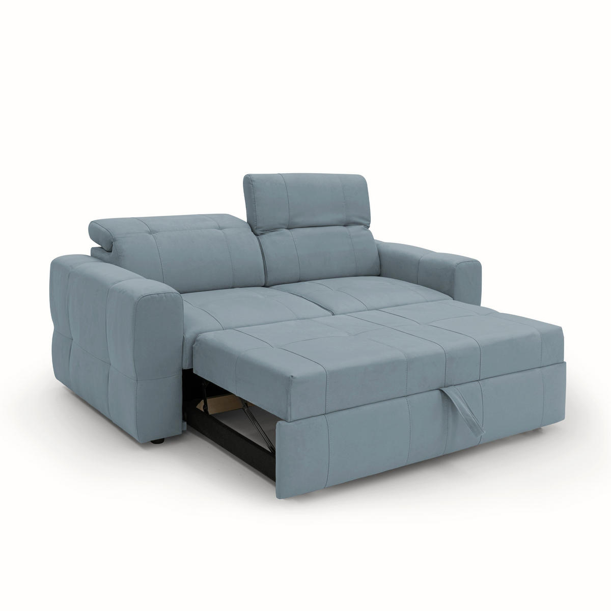 SCHLAFSOFA Kronos - Hellblau, Textil (173/80/97cm) - Divani.store