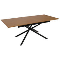 ESSZIMMERTISCH rechteck Walnuss Dekor - Walnussfarben, Metall (90/200/77cm) - MCW